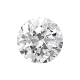 Round diamond illustrating optimal light reflection and refraction