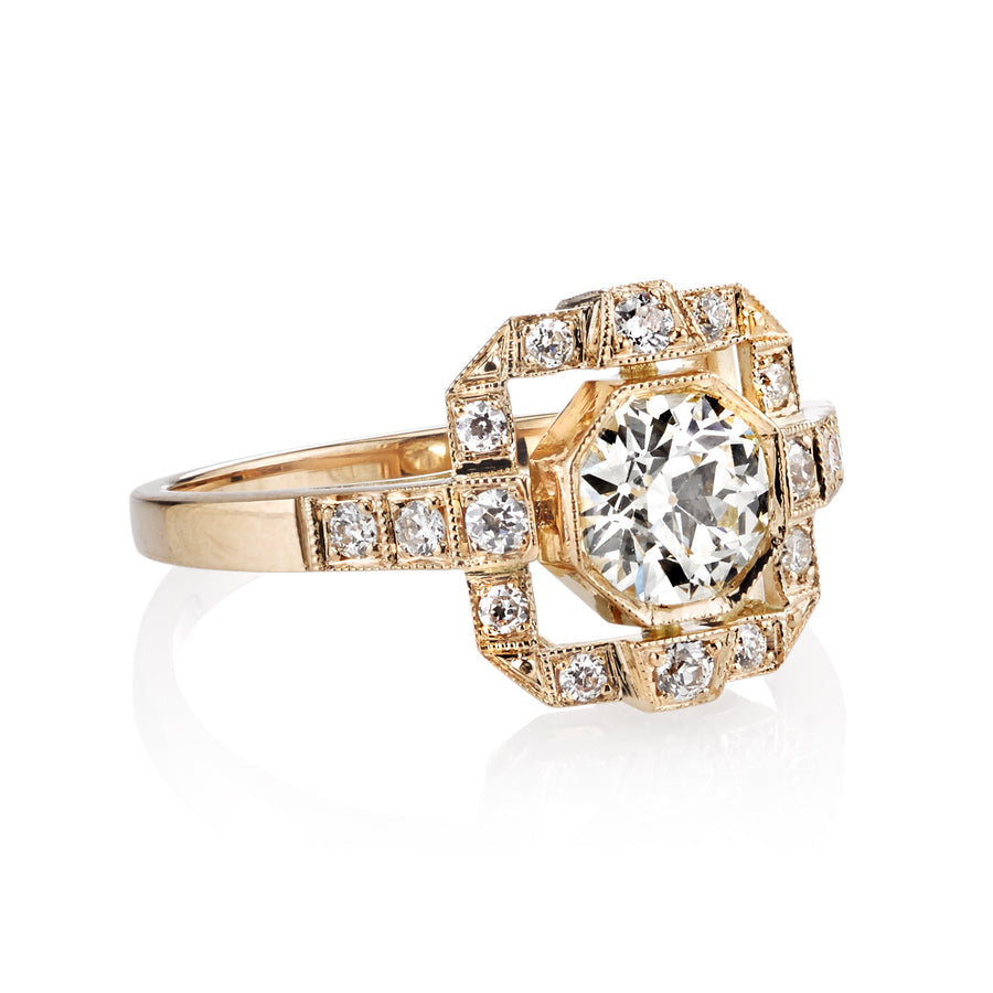 Single Stone Vintage Engagement Ring