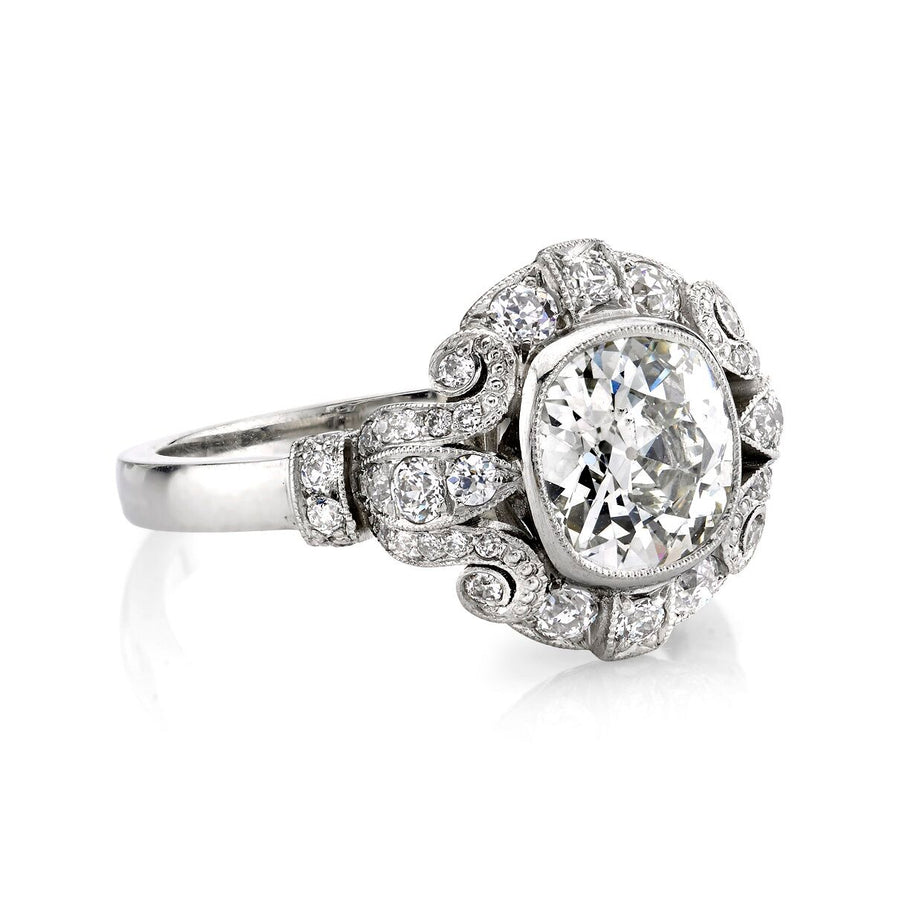 Single Stone Art Deco Inspired Engagement Ring