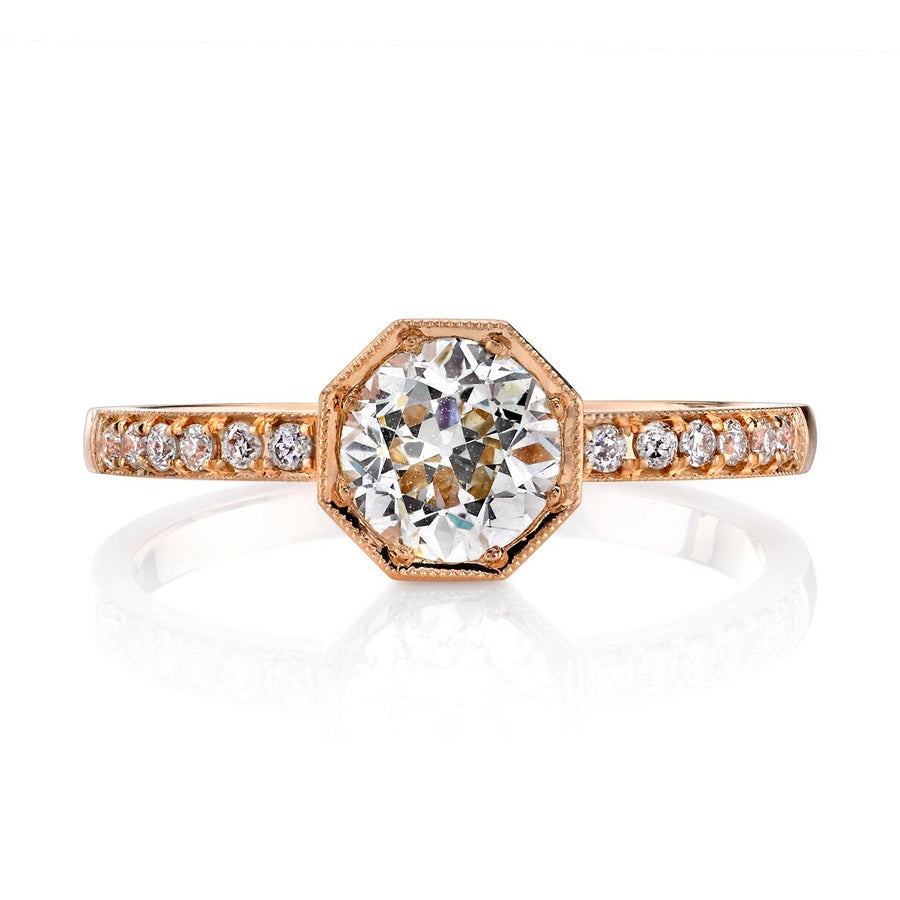 Single Stone Art Deco Inspired Engagement Ring