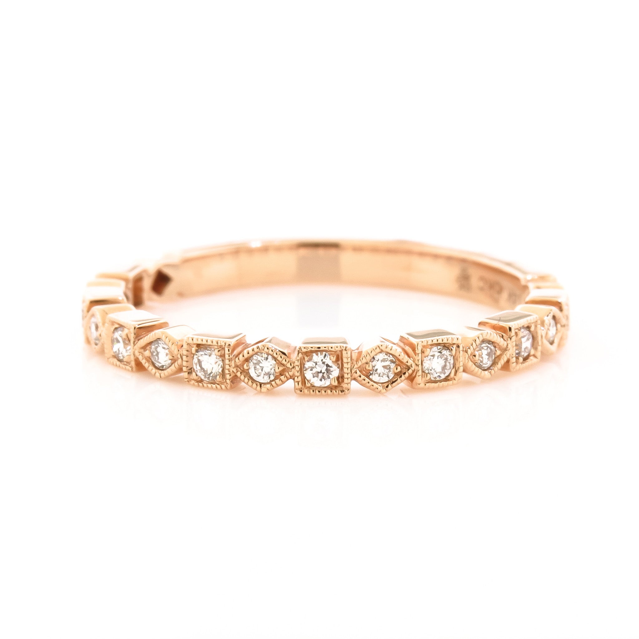 Rose Gold Stackable Diamond Ring – Harold Stevens