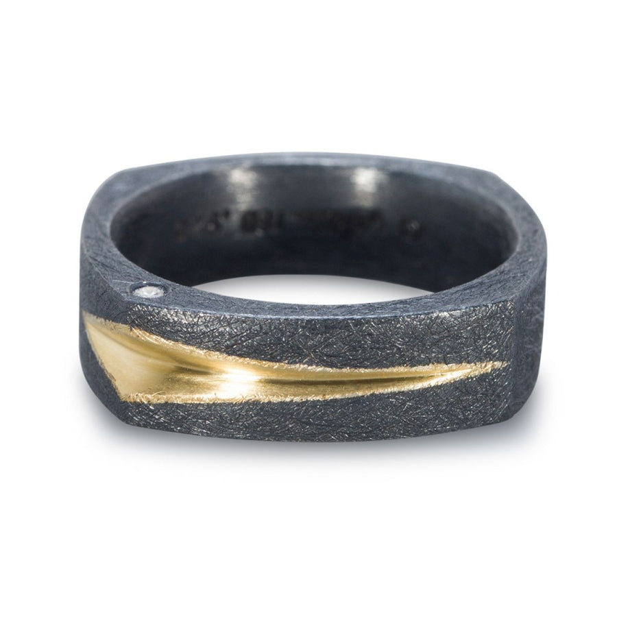 Textured Mens Wedding Ring
