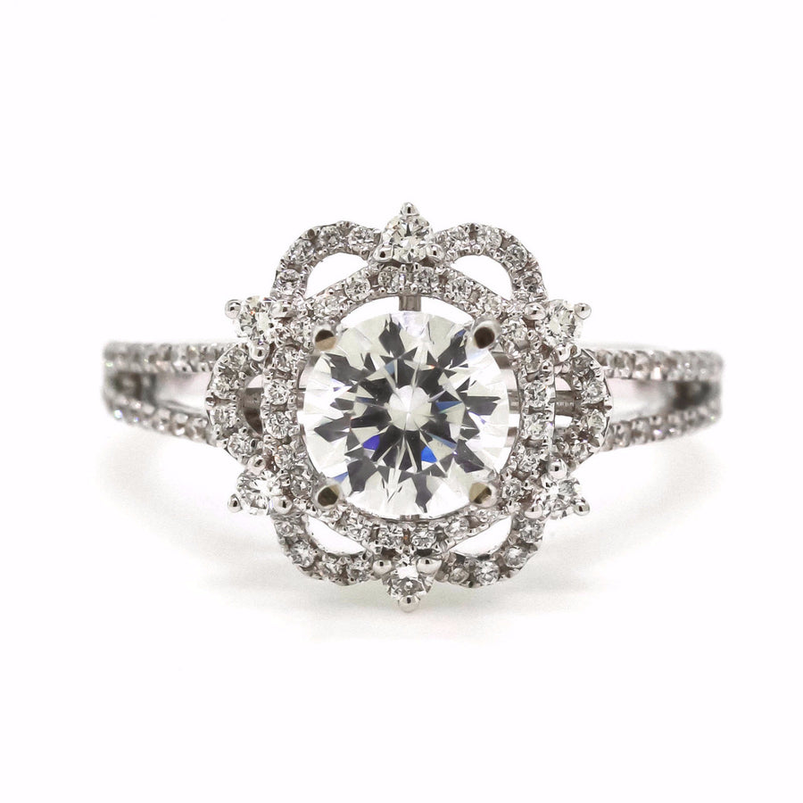 Vintage Inspired Diamond Engagement Ring by Harold Stevens