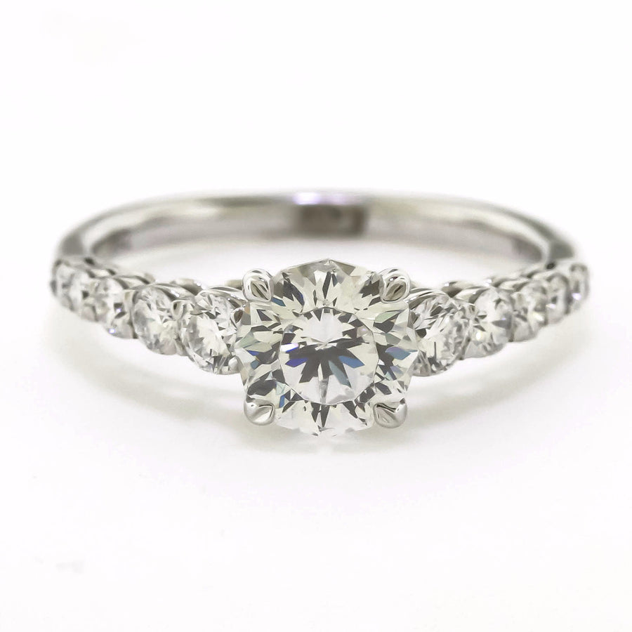 Verragio Classic Brilliant Diamond Engagement Ring Setting in 14k White Gold