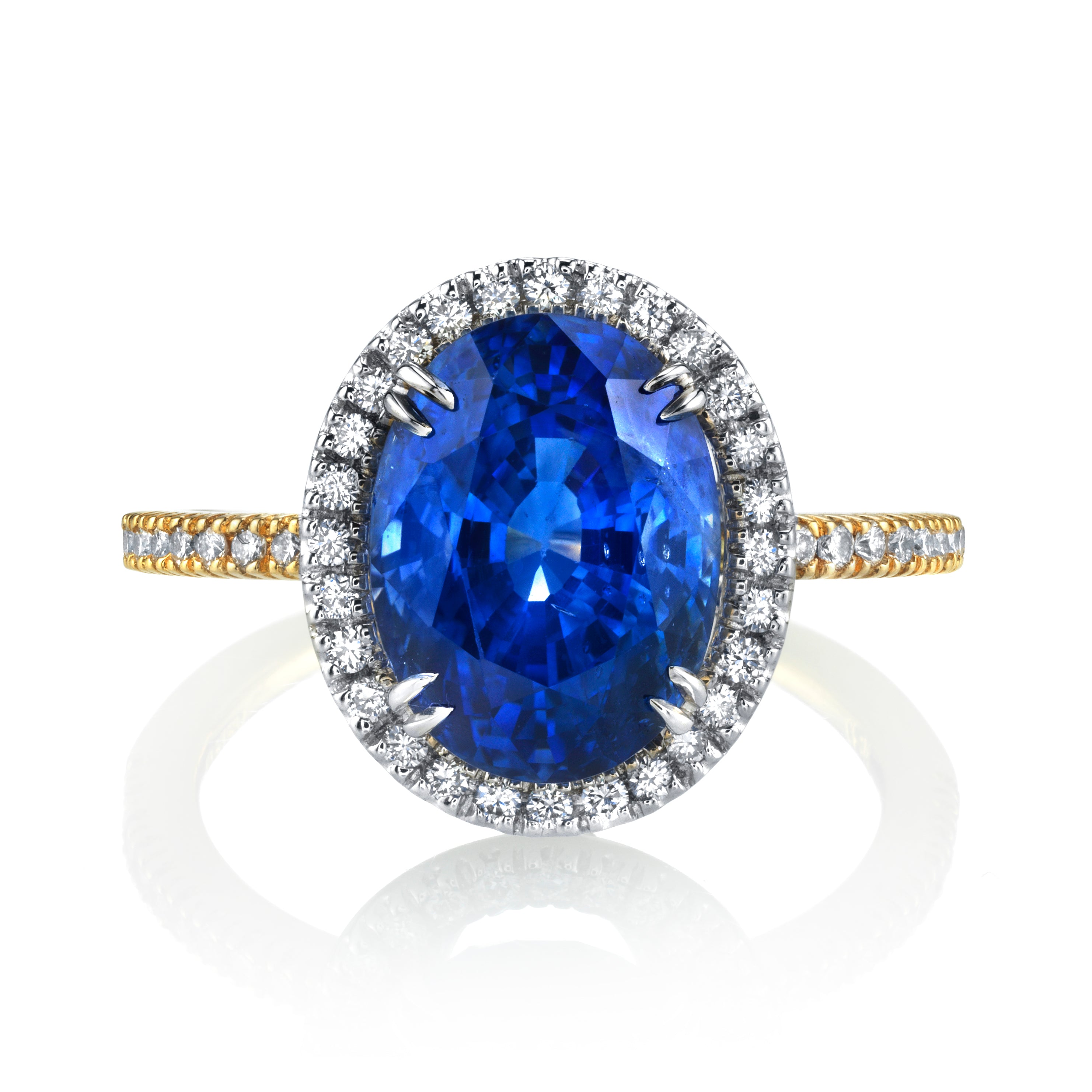 Oval Shaped Ceylon Blue Sapphire Ring – Harold Stevens