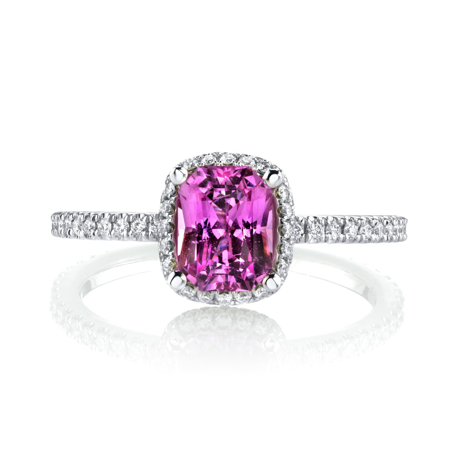 Pink Sapphire Diamond Engagement Ring – Harold Stevens