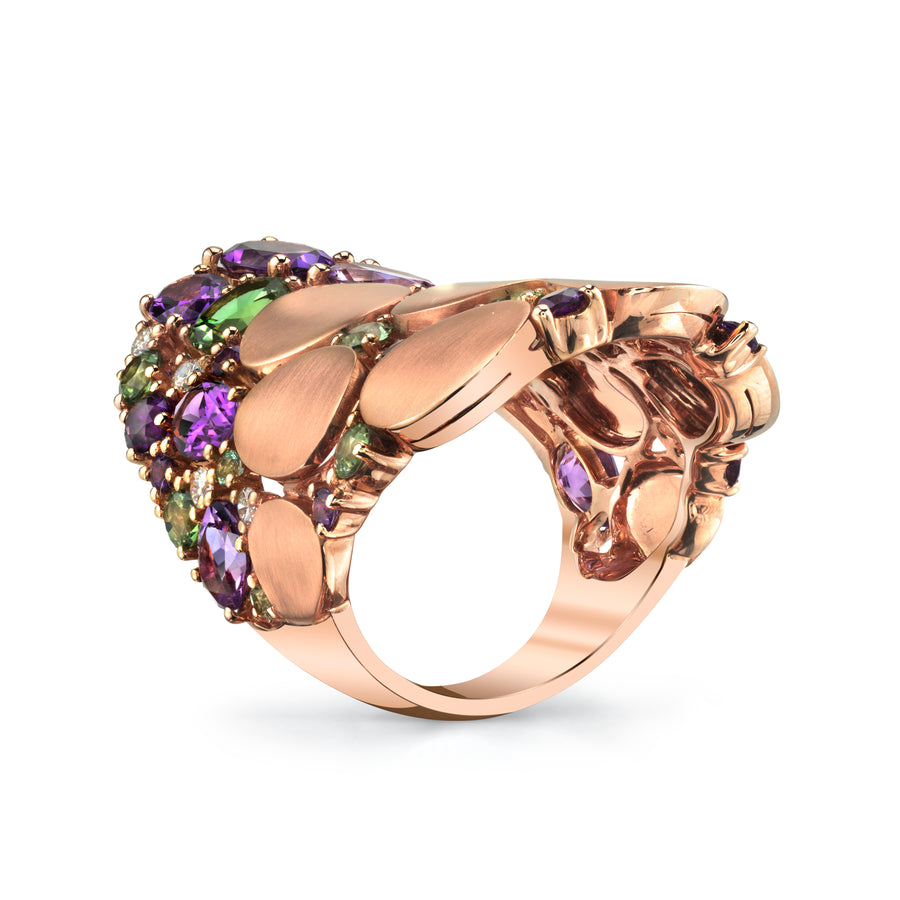Multi-Color Gemstone Ring