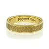 Per Amore Hammered Gold Wedding Band 