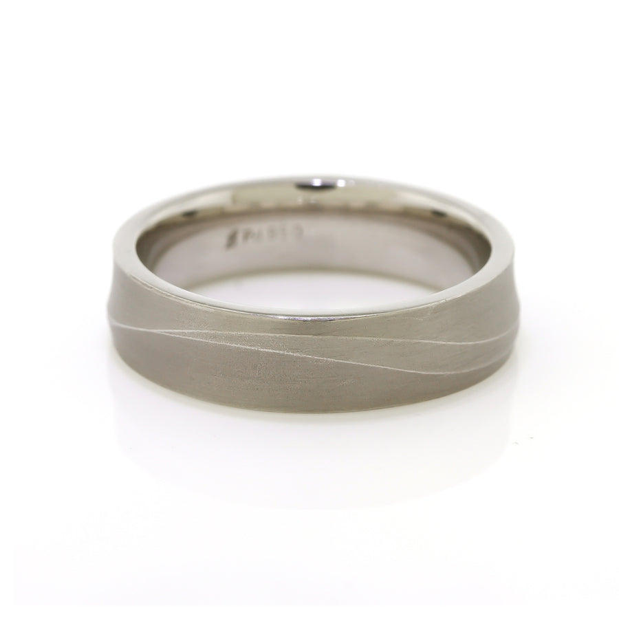 Men's 6mm Rose Gold & Palladium Wedding Ring - Laings