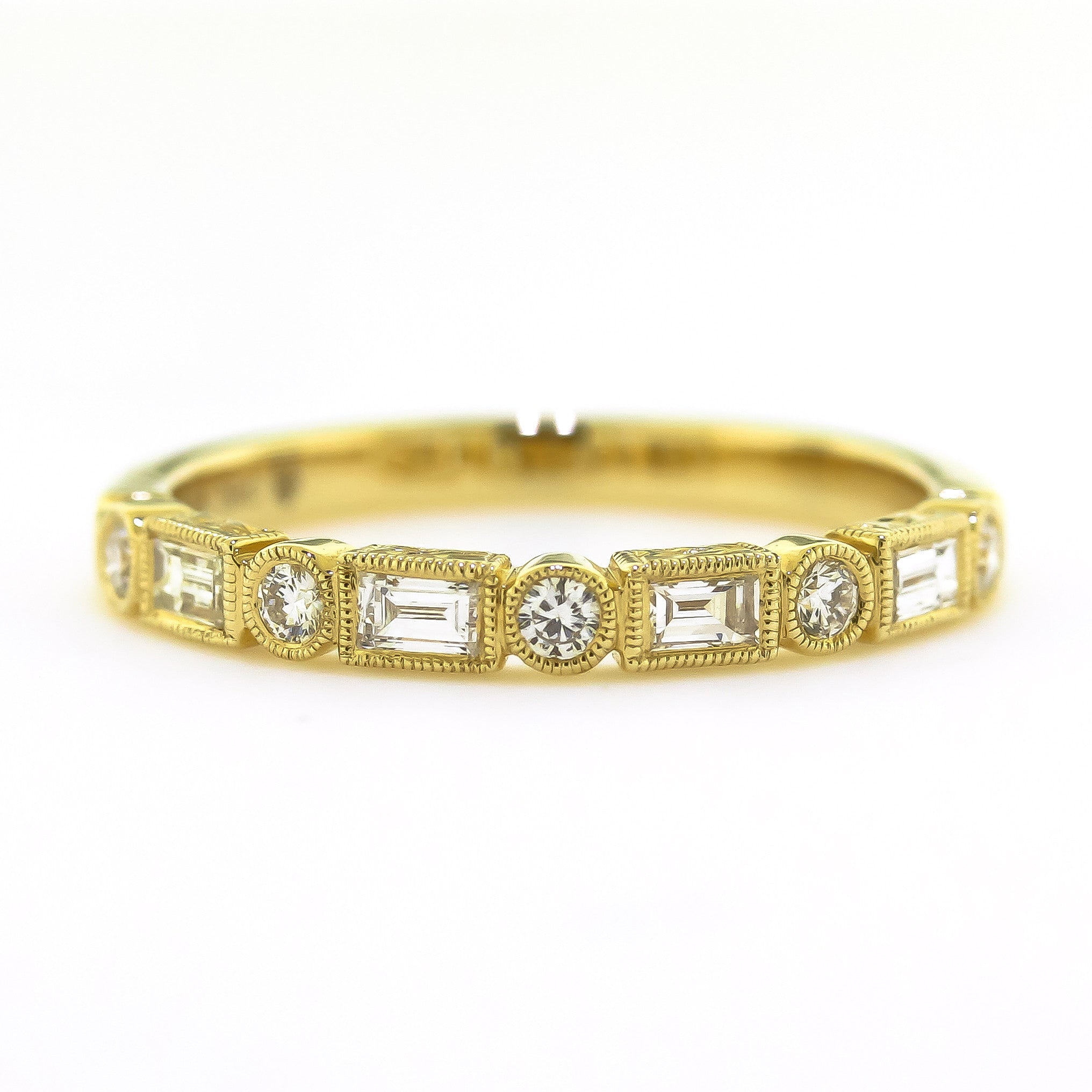 Yellow Gold Stackable Diamond Ring – Harold Stevens