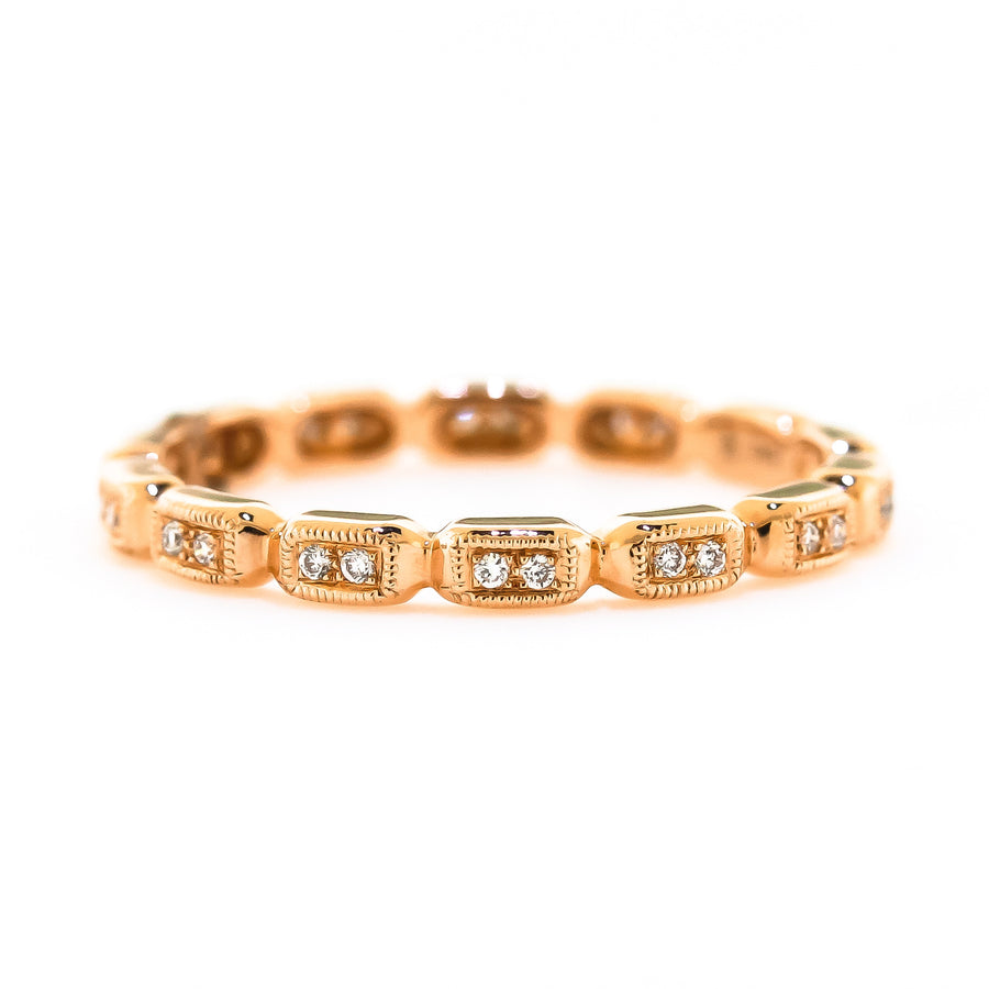 Rose Gold Stackable Diamond Ring