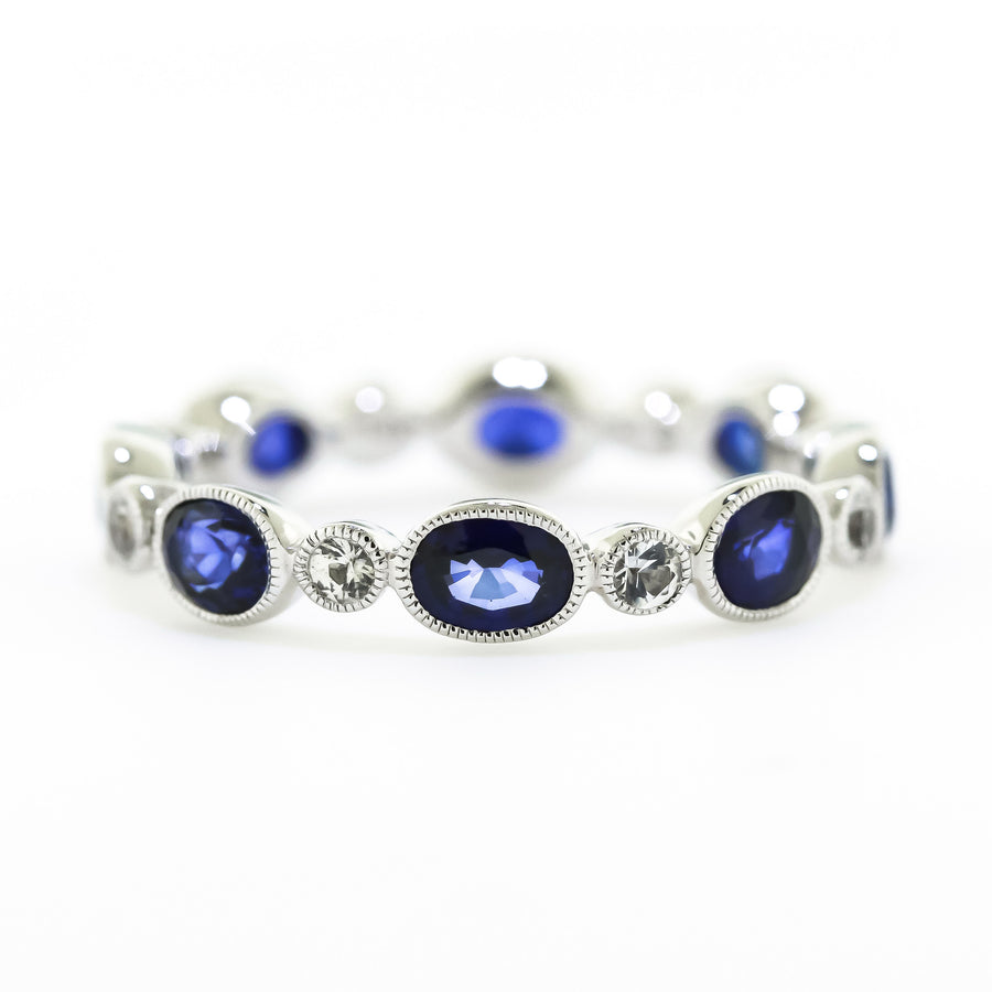 Sapphire Eternity Style Ring