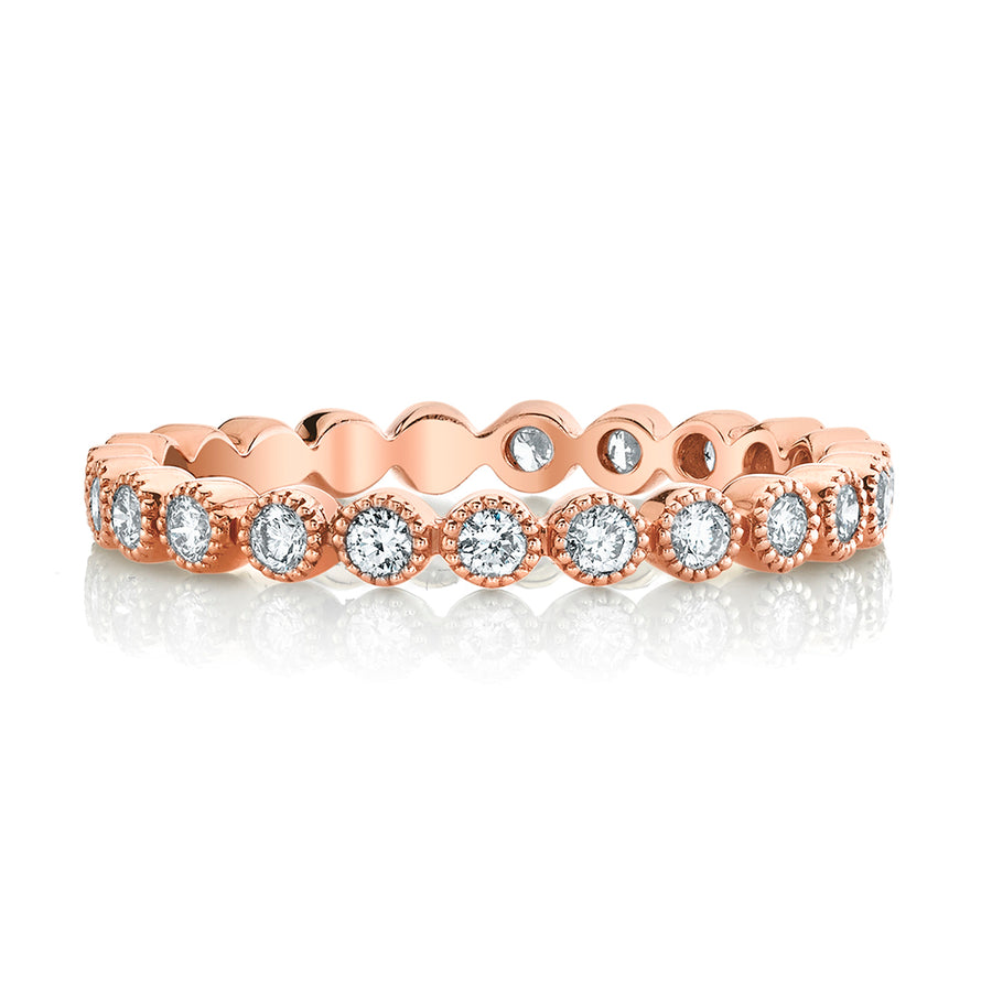 Petite Rose Gold Diamond Stackable Ring
