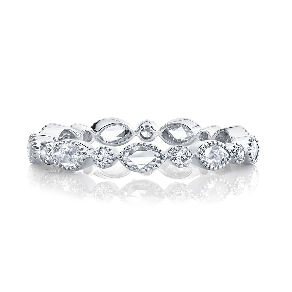 Rose Cut Diamond Stackable Ring | Popular Ring Stack Looks – Harold Stevens