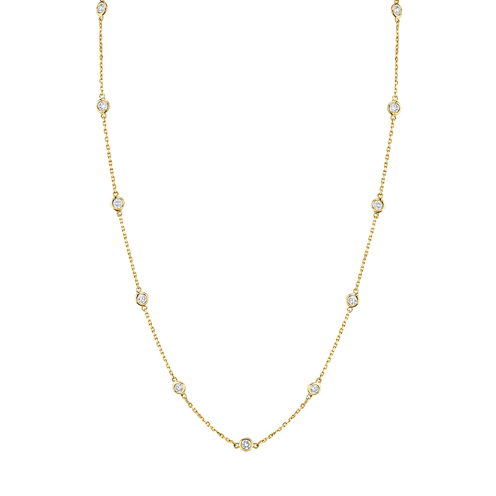 Diamond Station Necklace Popular Diamonds By The Yard