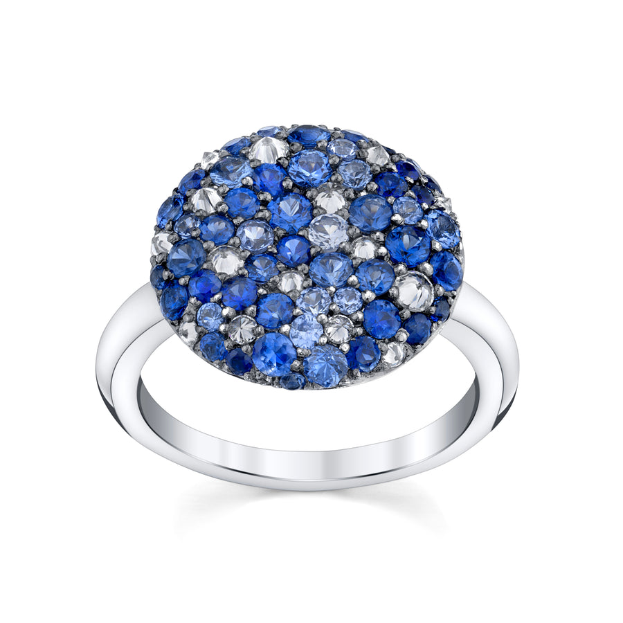 Sapphire Cluster Ring