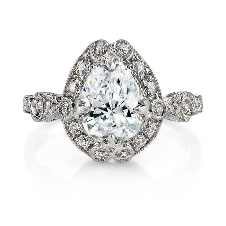 Single Stone Vintage Engagement Ring 