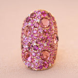 Pink Sapphire & Tourmaline Ring