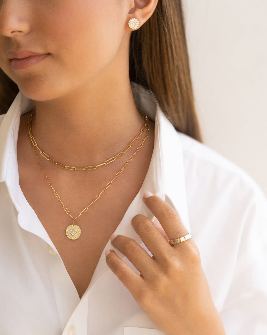 Yellow Gold Layered Necklaces