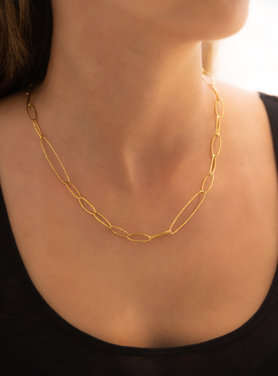 22K Gold Link Necklace