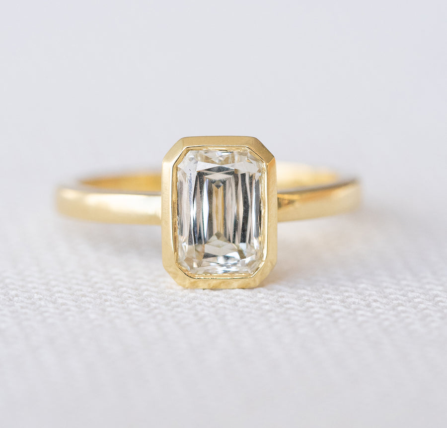 Crisscut emerald cut diamond ring Clearance