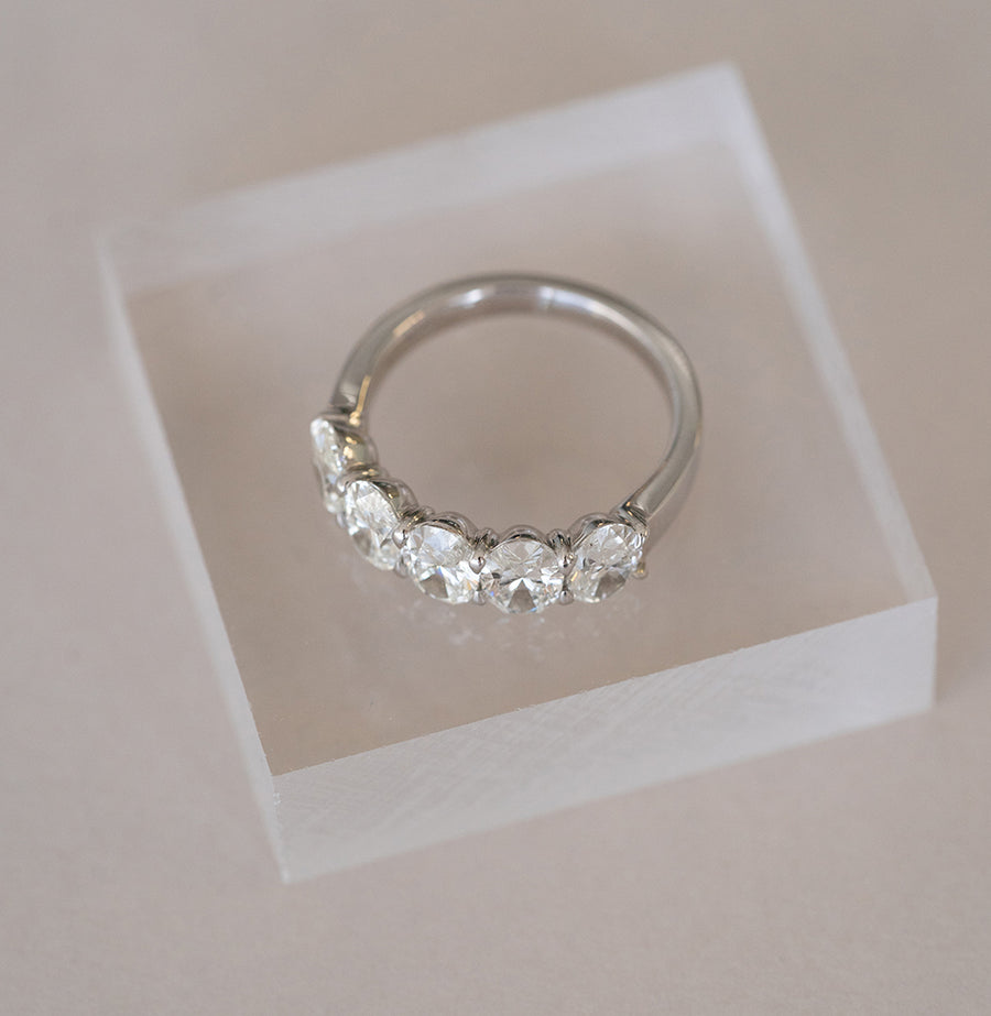 Oval Five Stone Ring
