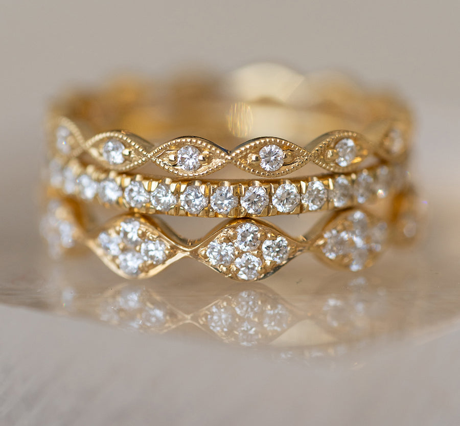 'Broadway St.' Ring Stack - Stackable Ring Collection by Harold Stevens