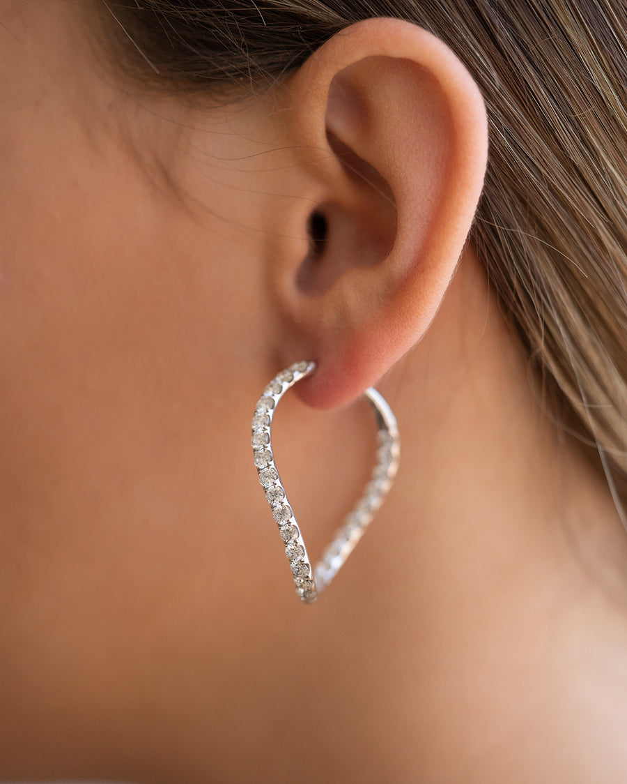 Diamond Hoops - Earrings