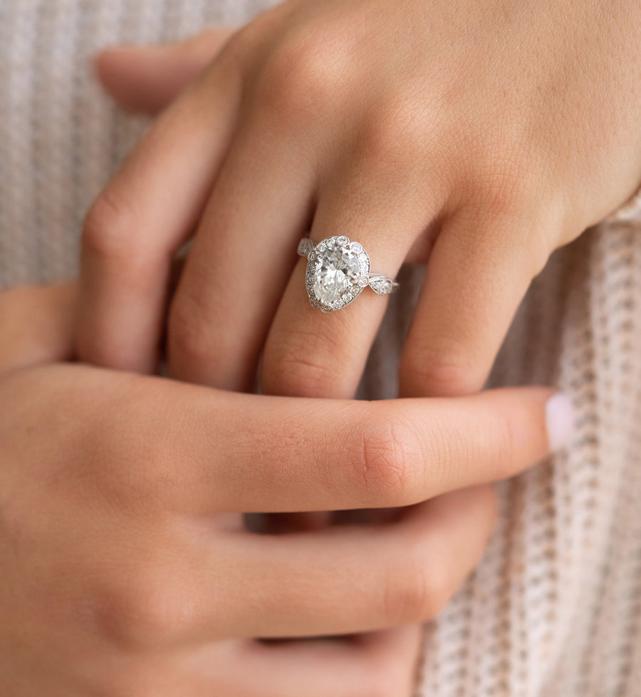 One stone diamond engagement rings Clearance