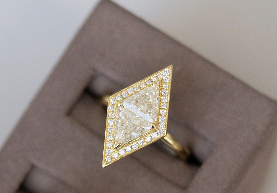 Trillion Diamond Engagement Ring