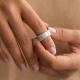 Ultra Long Baguette Diamond Band