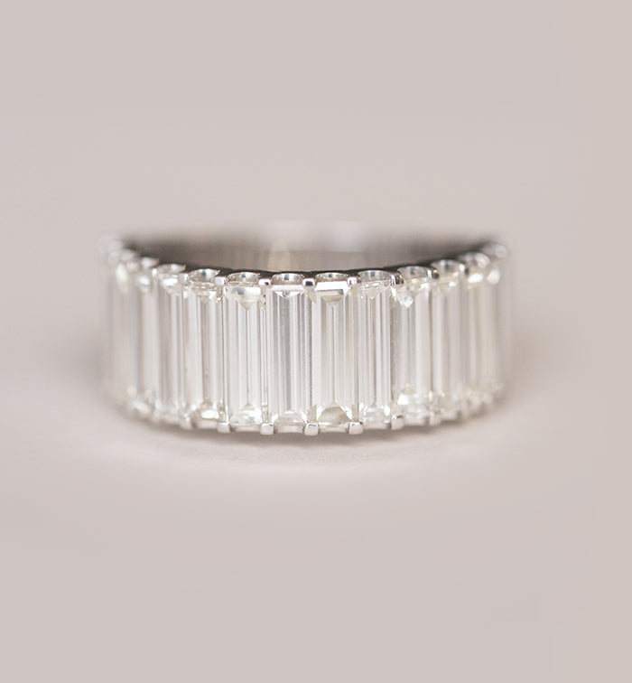 Ultra Long Baguette Diamond Band