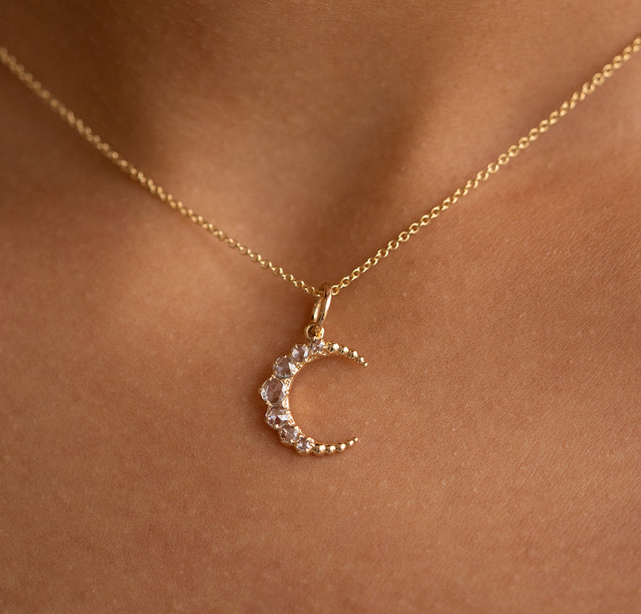 Fluff Hardware Crescent Moon Necklace - New Moon Boutique