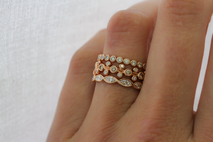 Rose Gold Stackable Rings