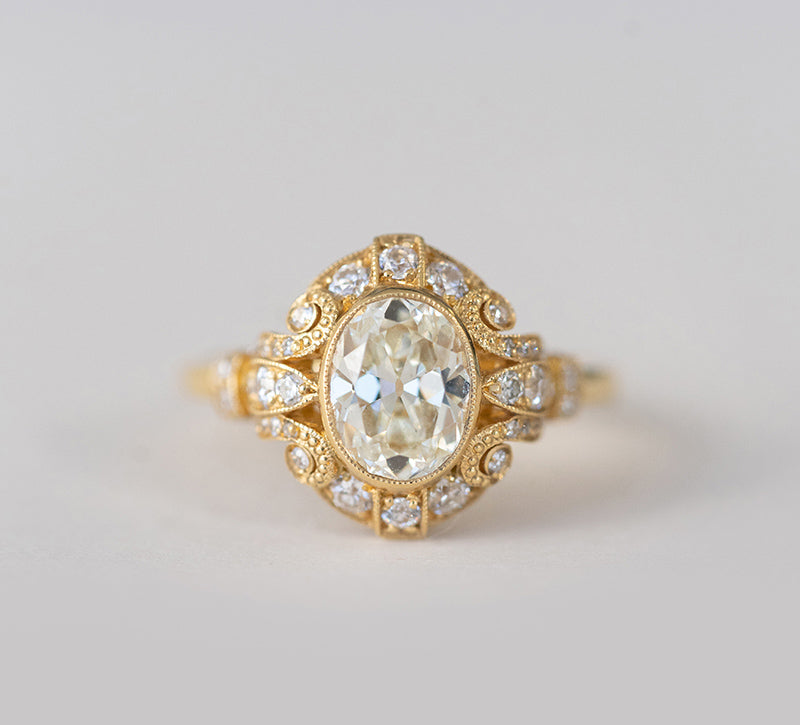 1.27 ct. Vintage Oval Engagement Ring