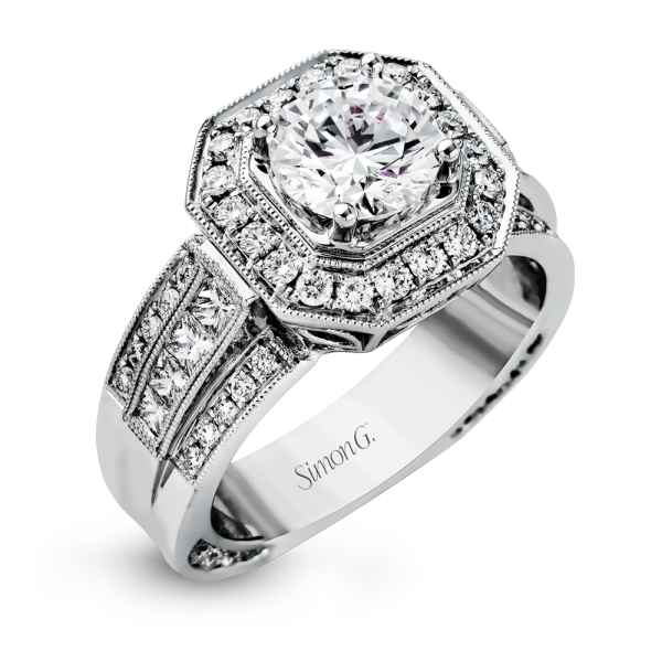 Simon G. Platinum Engagement Ring