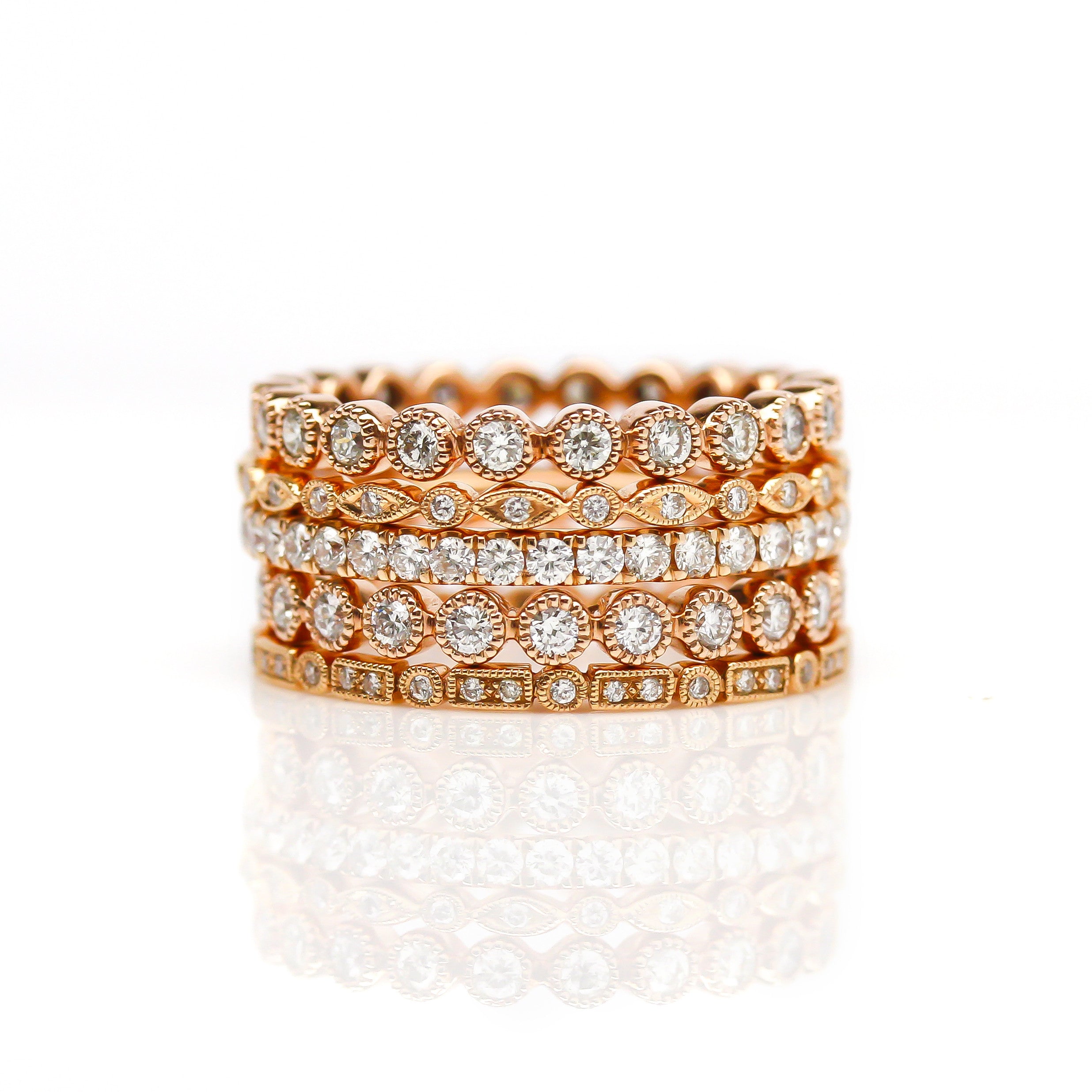 Stackable Rings 'Ivy St.' Ring Stack by Harold Stevens