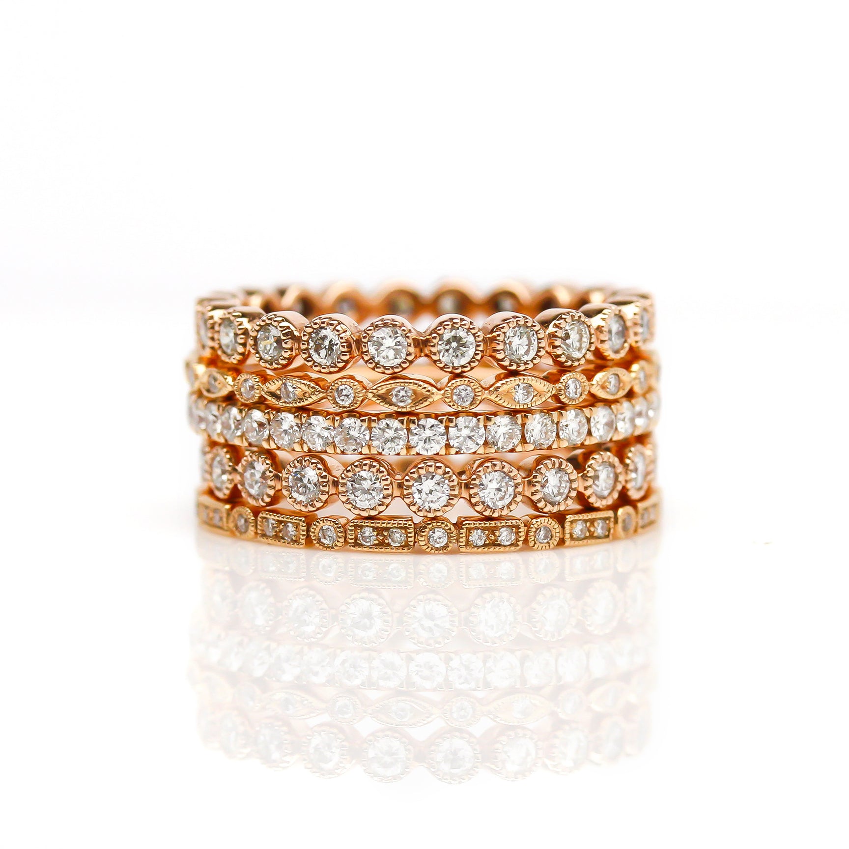 Stackable Rings 'Ivy St.' Ring Stack by Harold Stevens