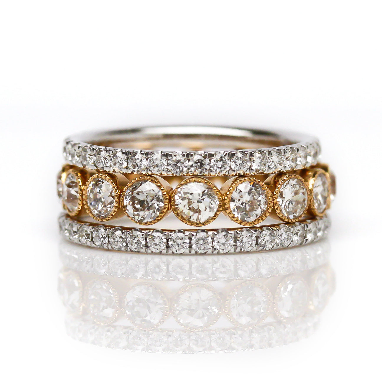 Stackable 'India St.' Ring Stack by Harold Stevens Jewelers